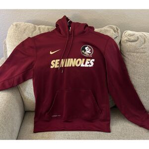 Nike Florida State Seminoles Therma Fit Hoodie. Mens Medium. Like New. Free Ship